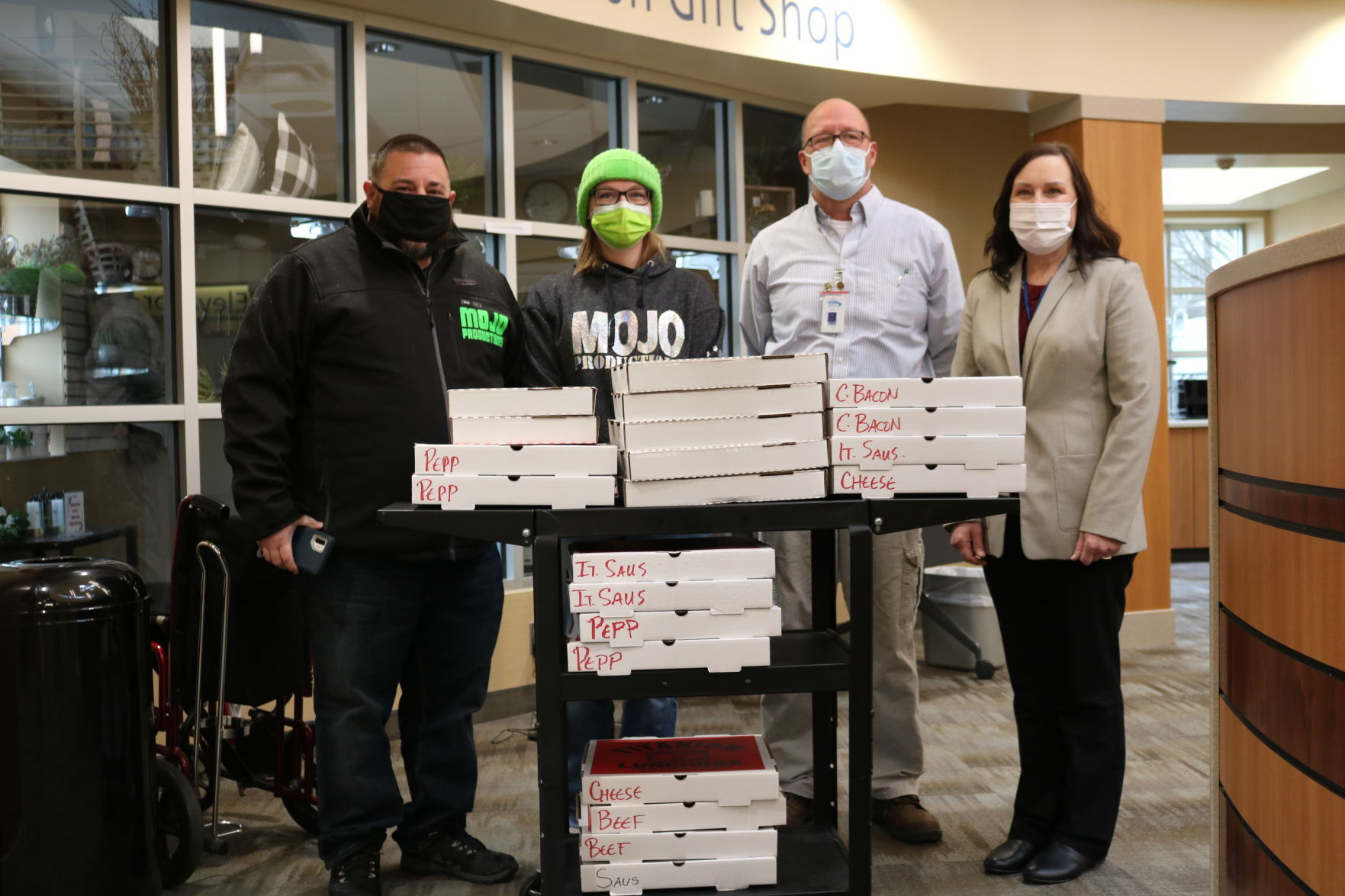 Mojo Productions feeds, honors healthcare workers